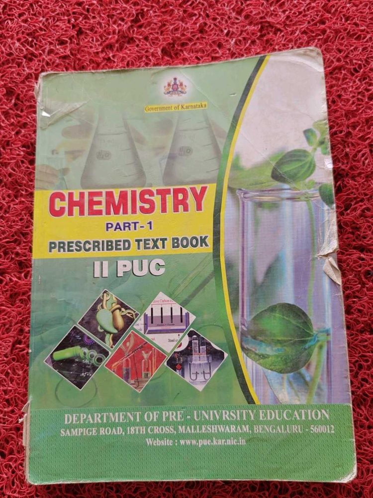 Chemistry Part-1 II PUC Prescribed Text Book