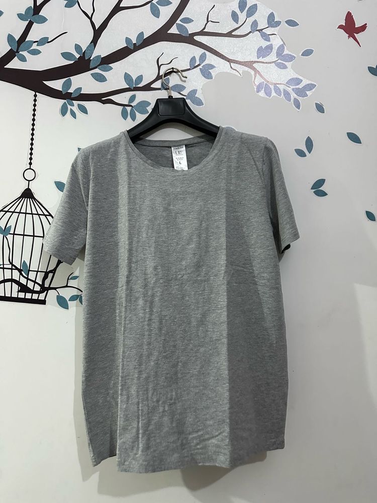Grey Basic Crew Neck T-Shirt 🇩🇪