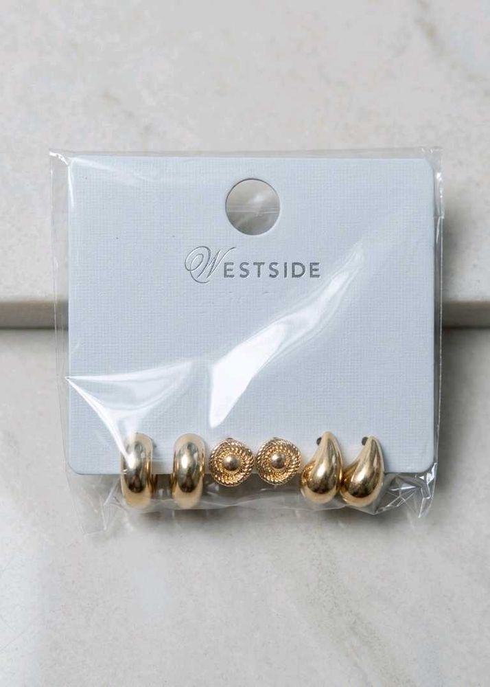 Westside Gold Tone Earring Set