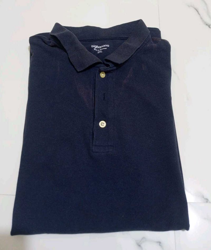 navi blue 5xl  polo t-shirt