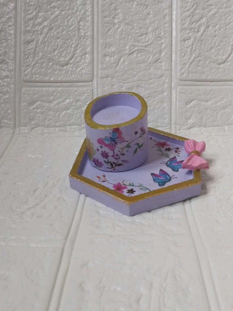 Decorative Tray with candle Holder