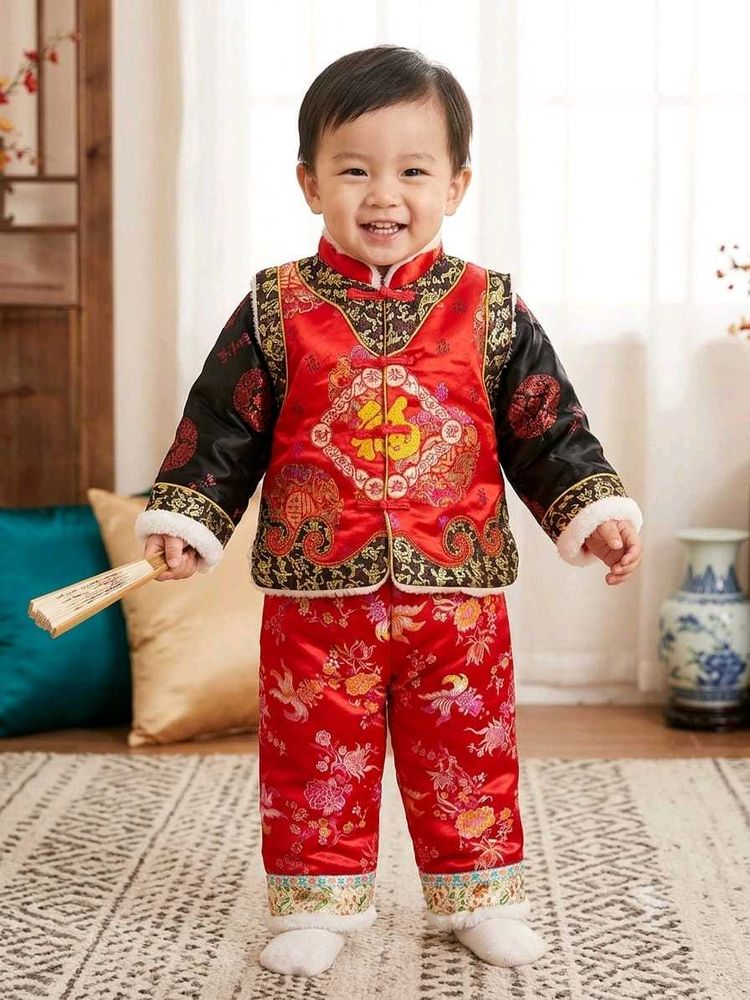 Little Baby Branded Garm Jacket With Lower