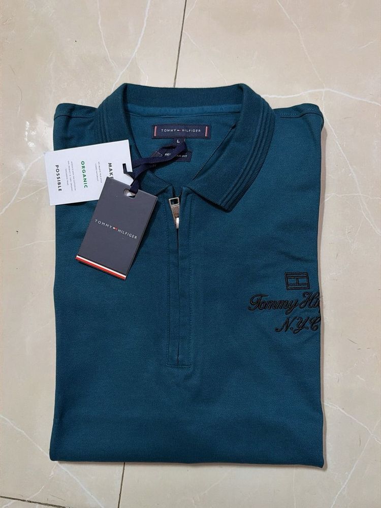 Tommy Hilfiger Polo T-Shirt - Dark Sea Green