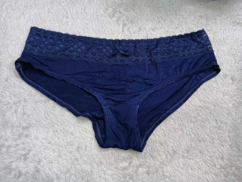 Navy Blue♥️ Lace Trim Briefs