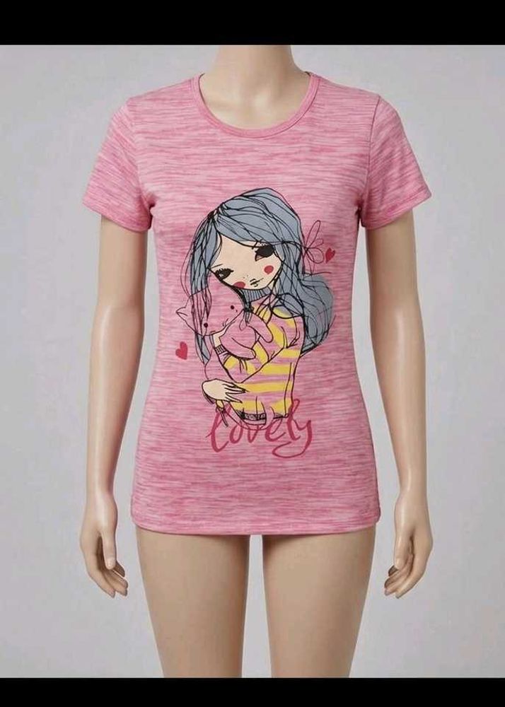 Cute Pink Graphic T-Shirt