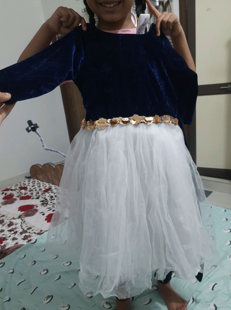 Frock For Girls... Never Blue ... Velvet...2 To 3