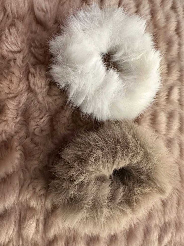Fur Scrunchies (Set of 2)