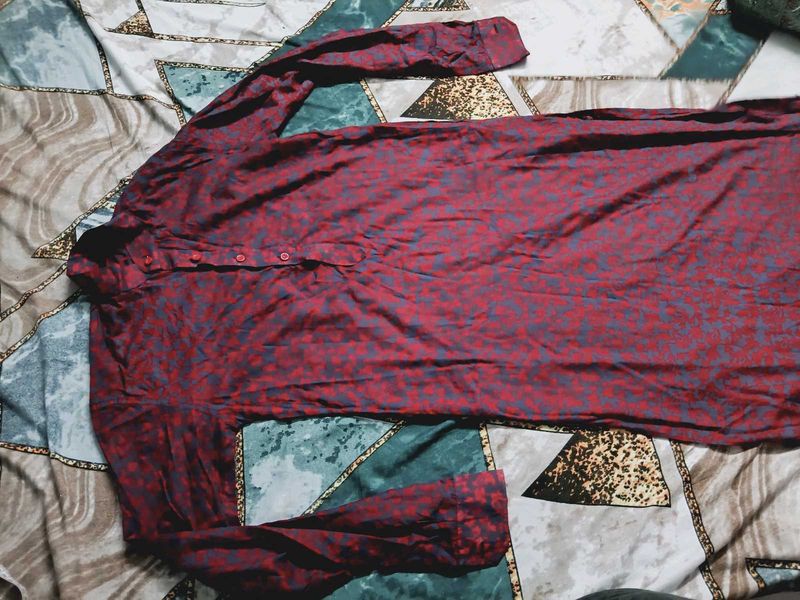 Men's Red Kurta