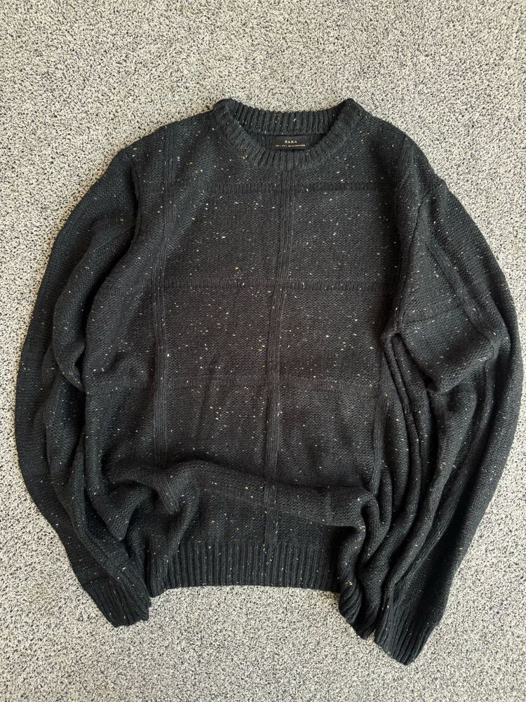 Men's Black Knit Sweater