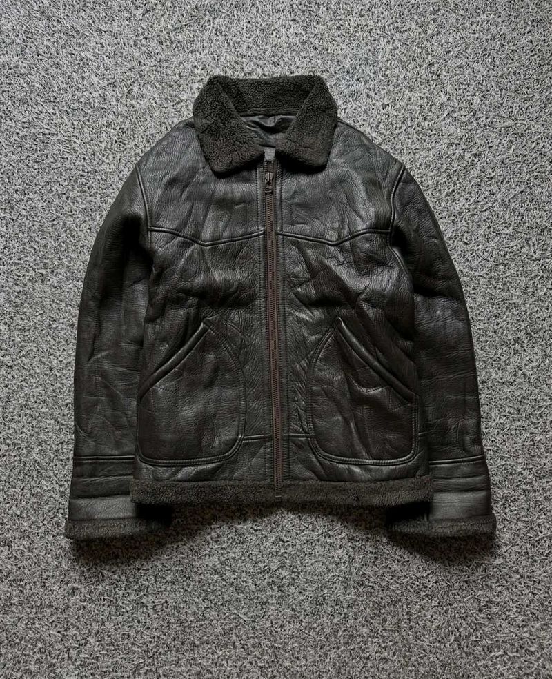 Men's Brown Original Leather Shearling Jacket