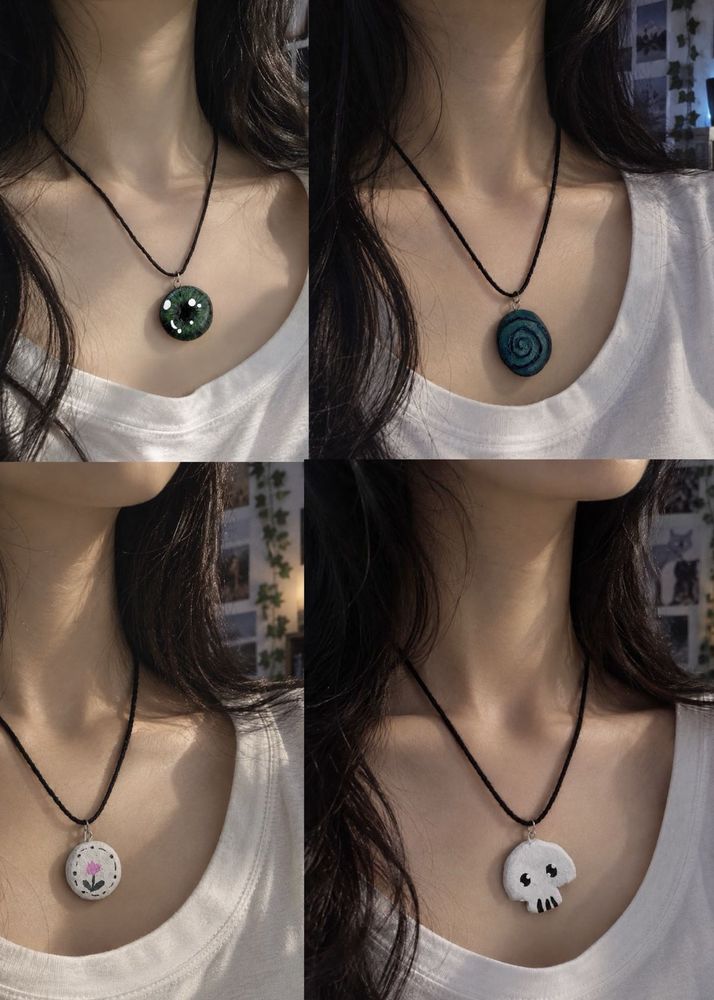 Handmade clay Necklaces