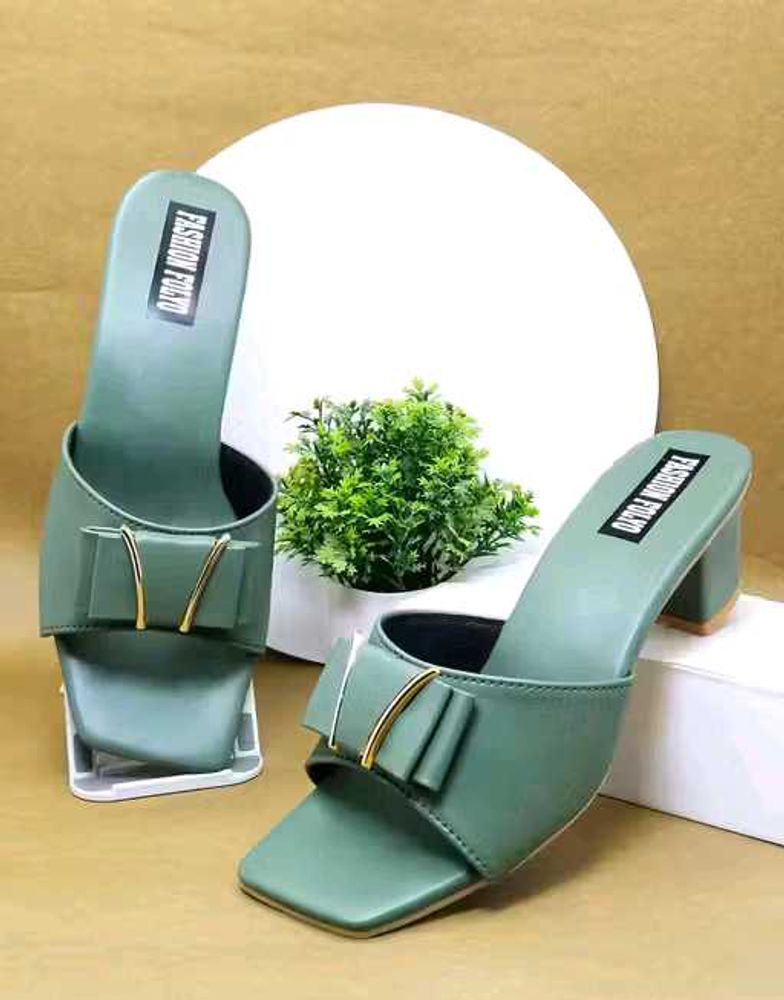 Chic Green Heels