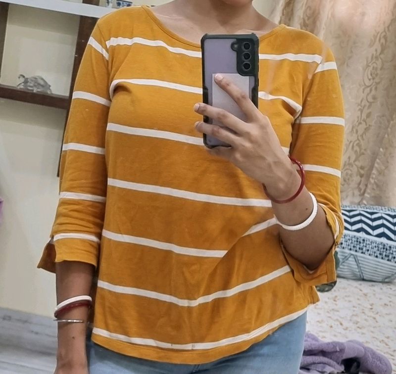 Mustard Colour Tshirt