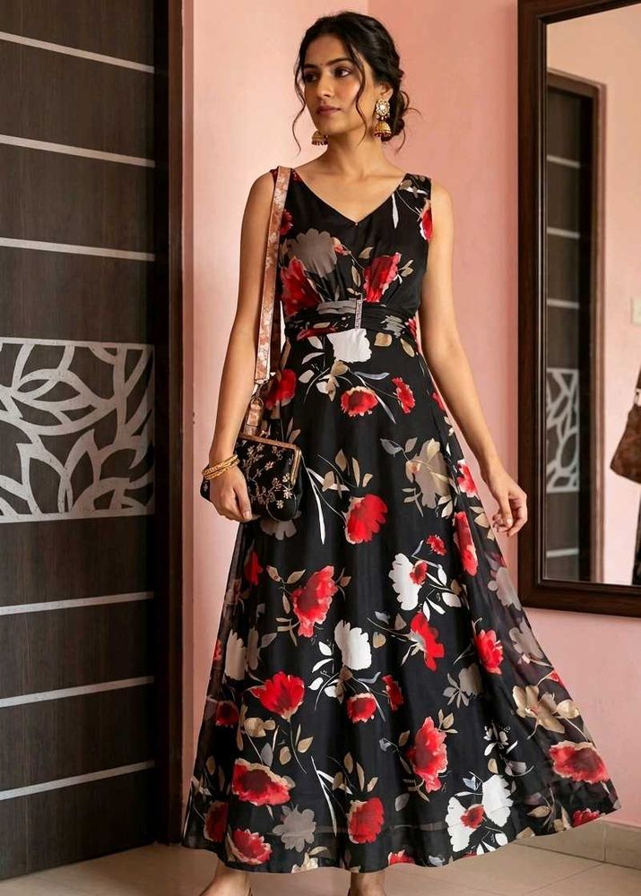 Elegant Floral Maxi Dress
