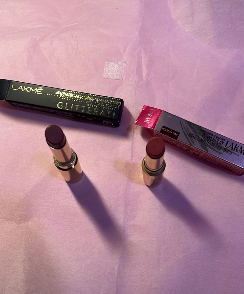 Lakme Glitterati &amp; Powerplay Lipsticks