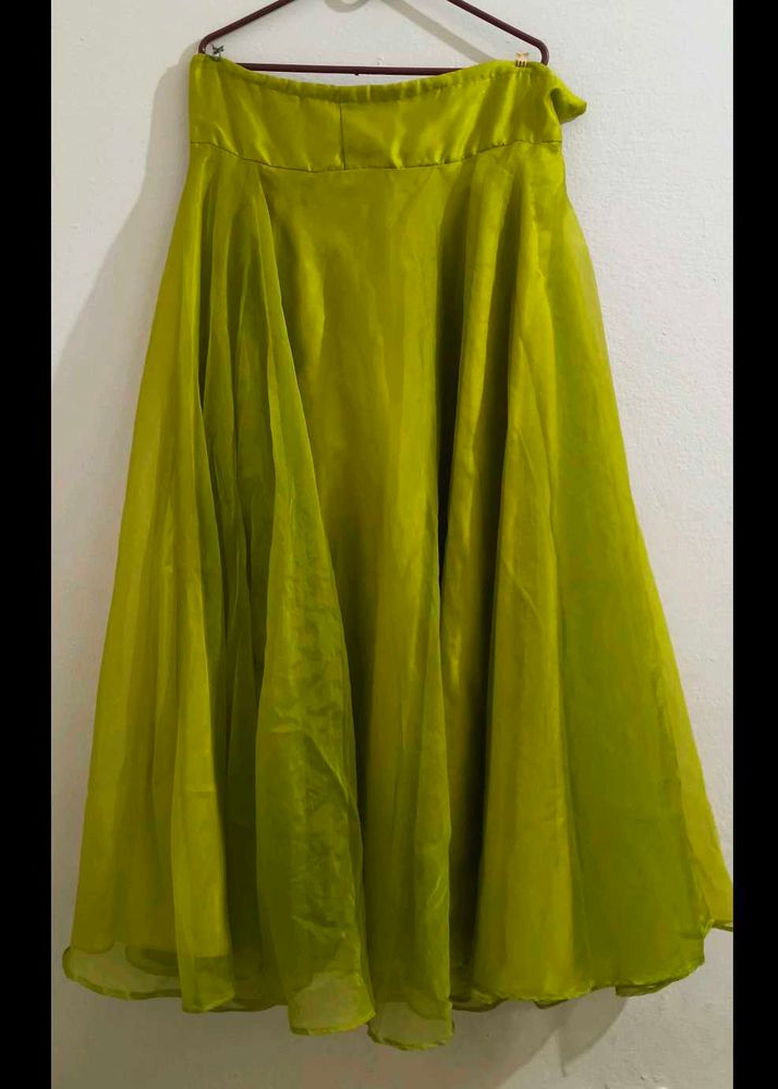 Elegant Green Maxi Skirt