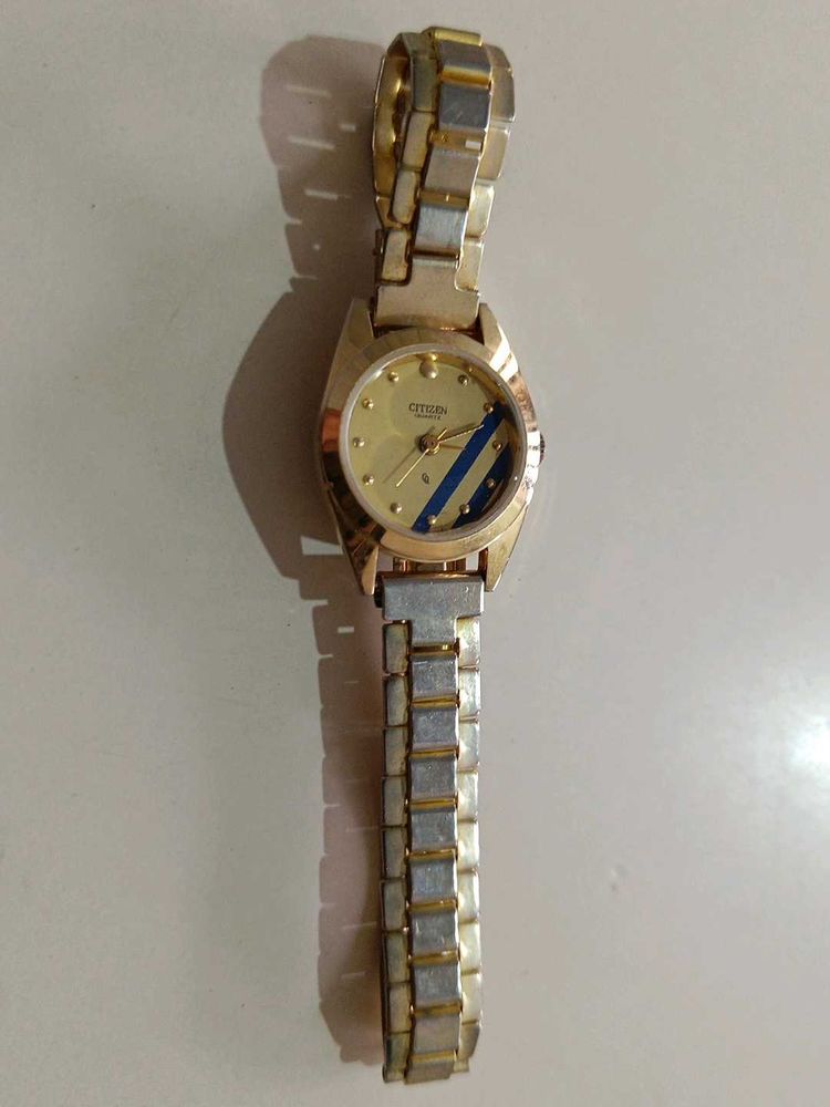 Unisex Citizen Gold Watch