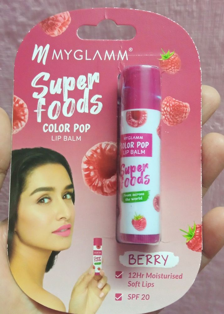 🌸MYGLAMM SUPER FOODS COLOR POP LIP BALM