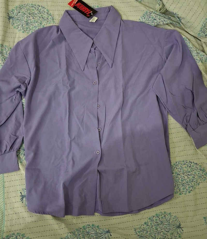 lavender colour formal shirt
