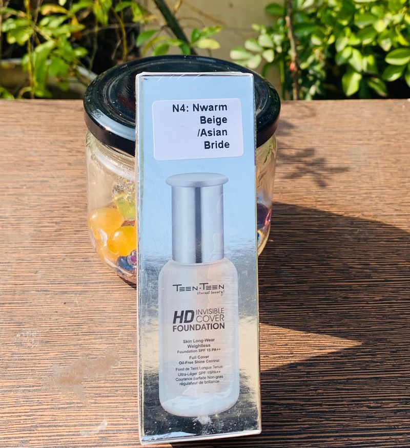 HD Invisible Cover Foundation -Full Cover, Oil Free Shine