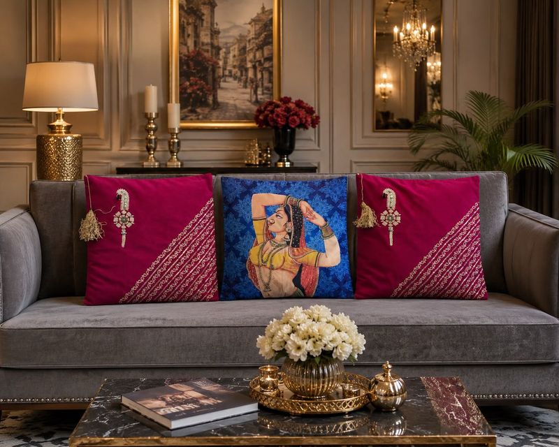 3 Piece Set Cushion Covers