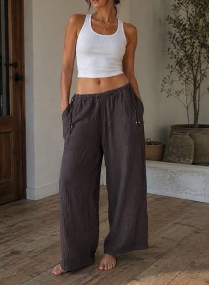 H&amp;m Linen Pants. (brand new)