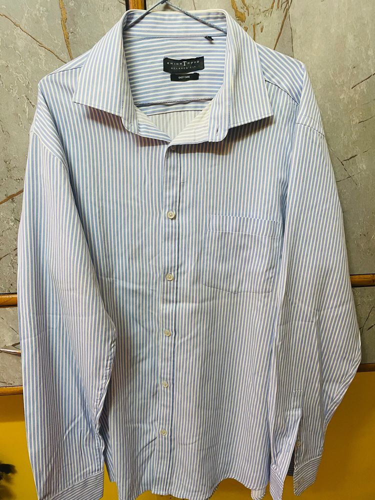 Light Blue Strip Shirt 👔