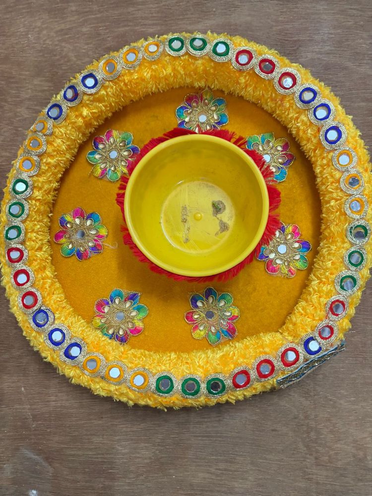 Decorative Haldi plate