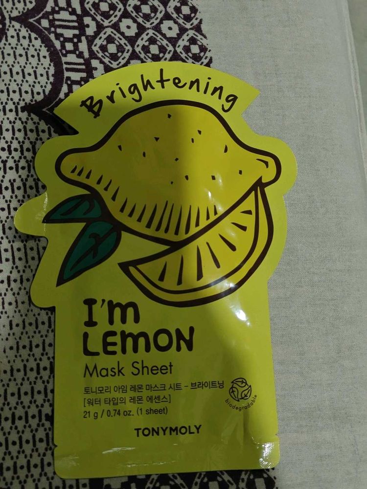 TONYMOLY I'm Lemon Brightening Mask Sheet