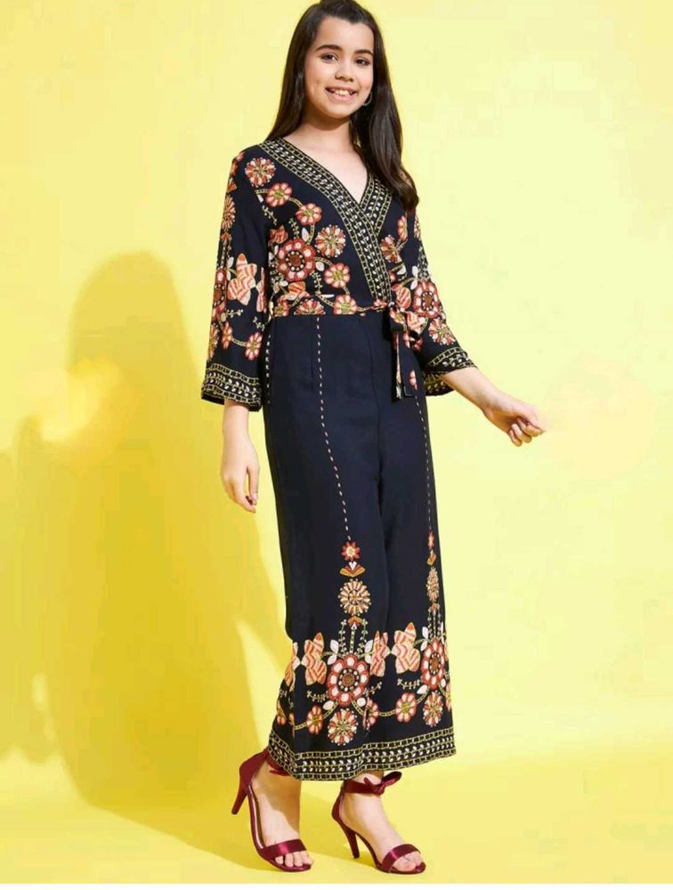 Shein Floral Print Jumpsuit
