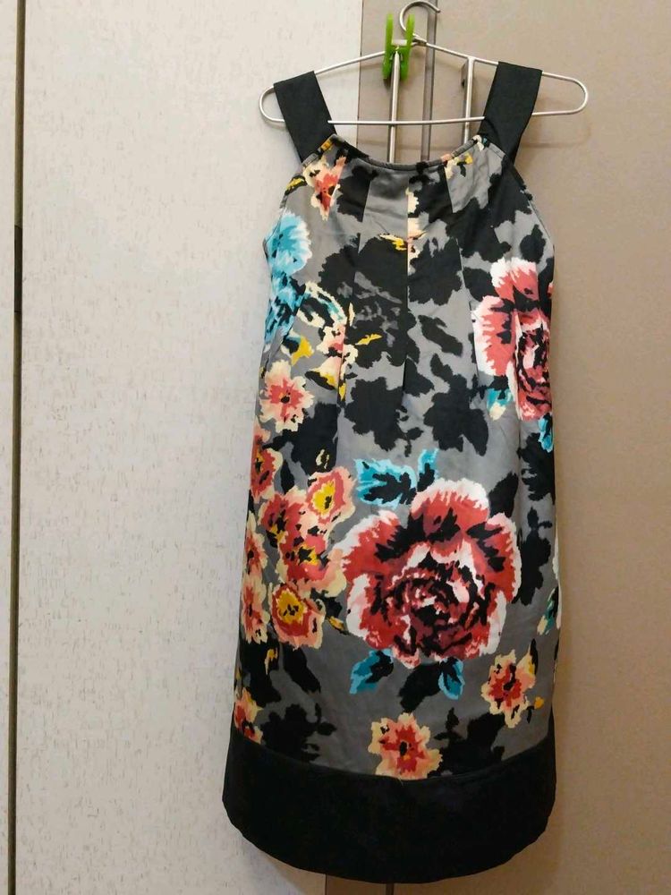Branded Floral Print Dress