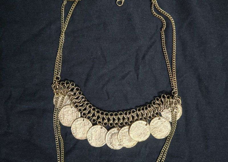 Boho Coin Layered Necklace