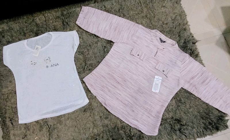 Pack 2 Quantity 👩 Top &amp; Khadi shirt