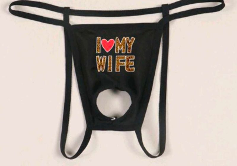 Men's I Love My Wife sexy Thong