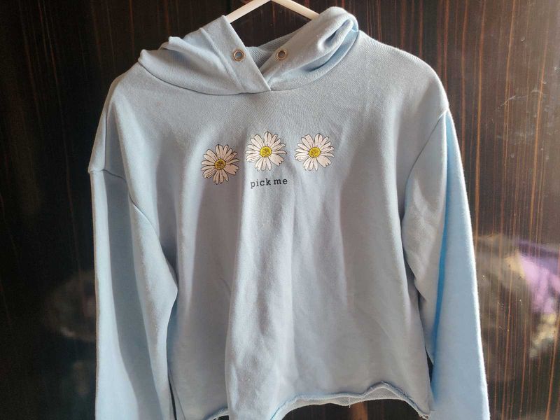 Cute Daisy  crop Hoodie
