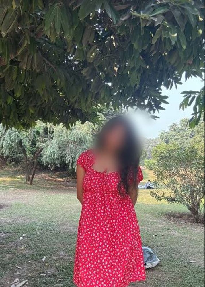 Red Floral Print Midi Dress