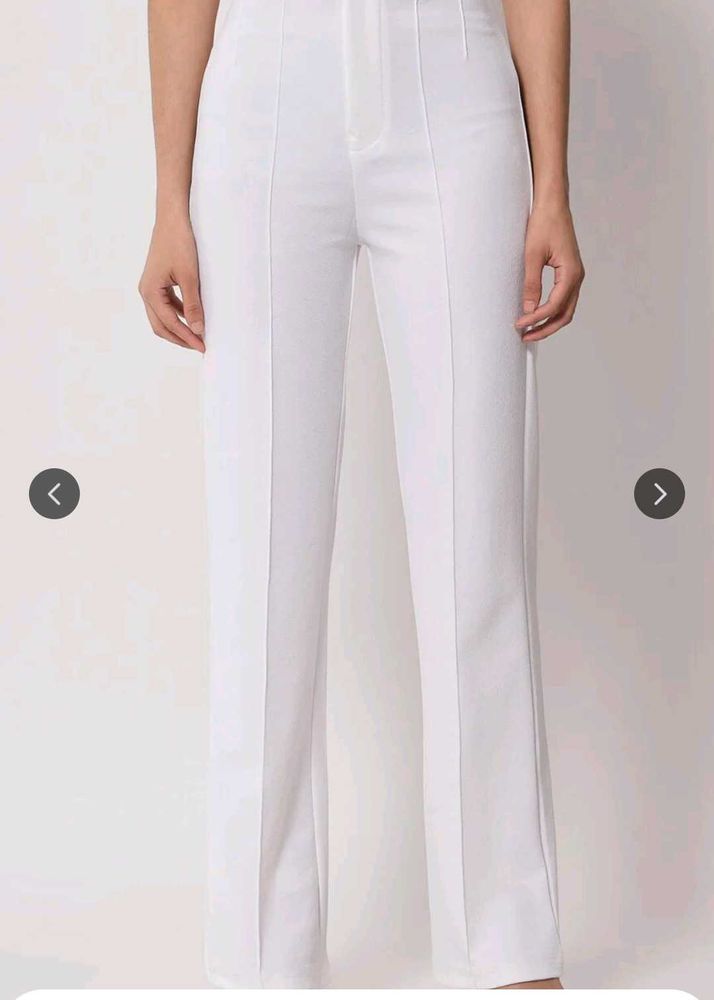 Kotty Women Relaxed Straight Fit High Rise Trouser