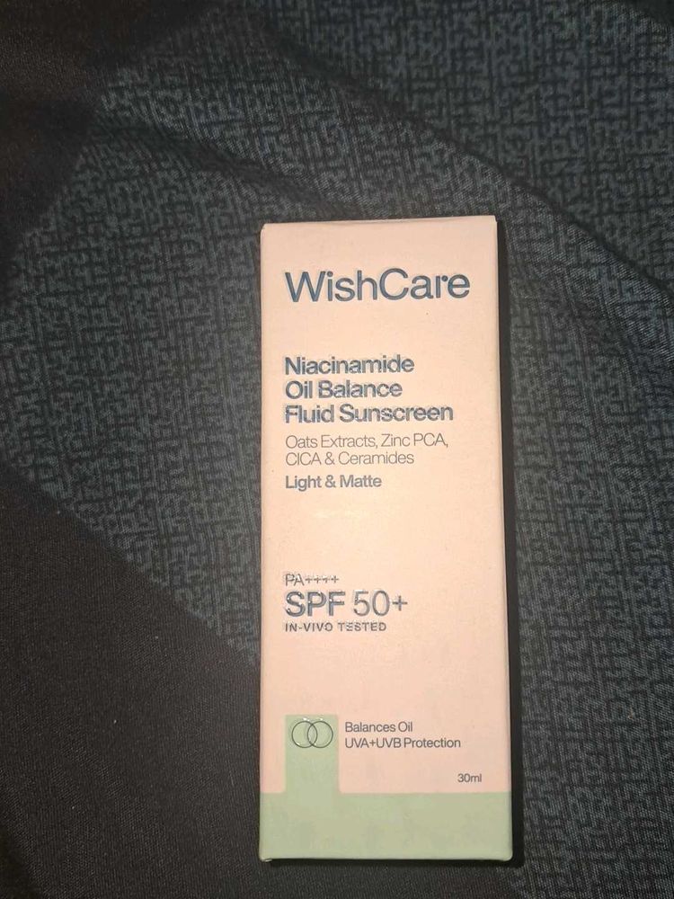 WishCare Niacinamide Fluid Sunscreen SPF 50+