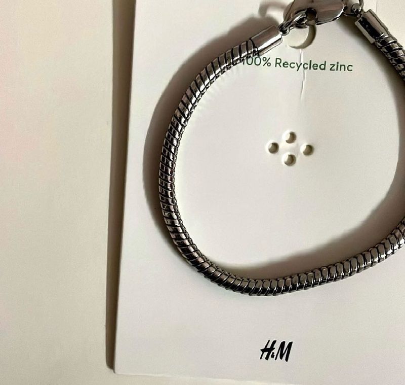 H&amp;M Silver Tone Snake Bracelet