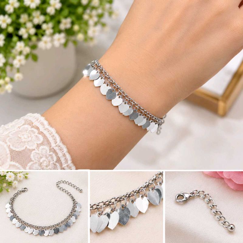 beautiful heart shape bracelet