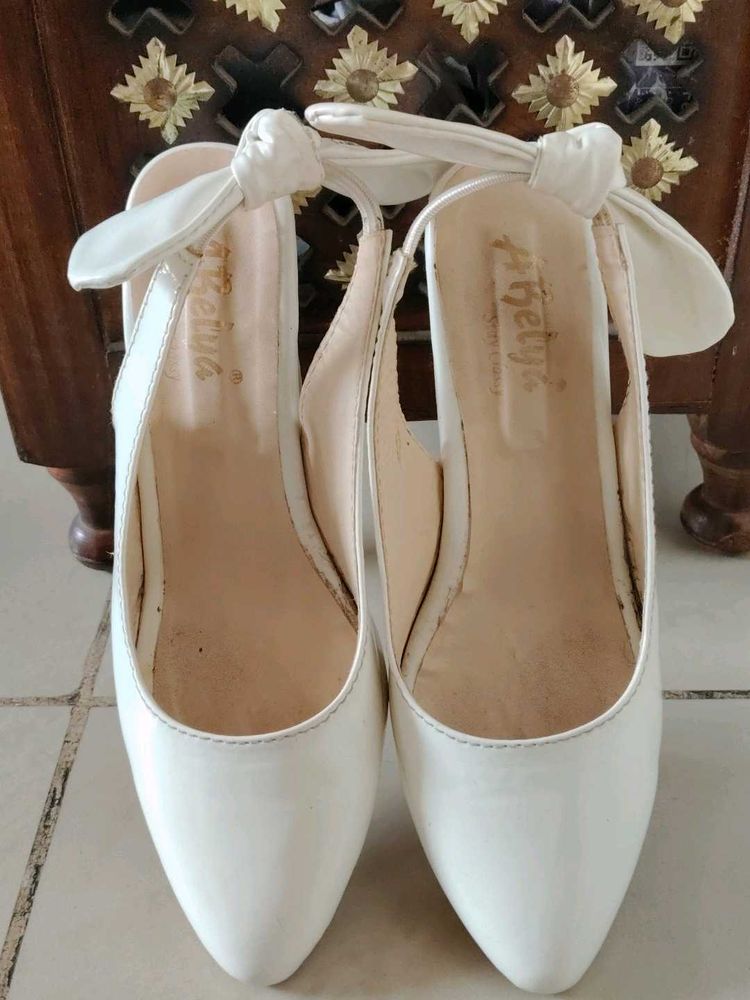 Elegant White Heels