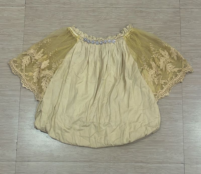 Elegant Lace Sleeve Top