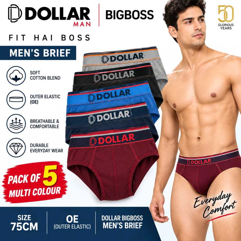 Dollar Bigboss Brief - Pack of 5