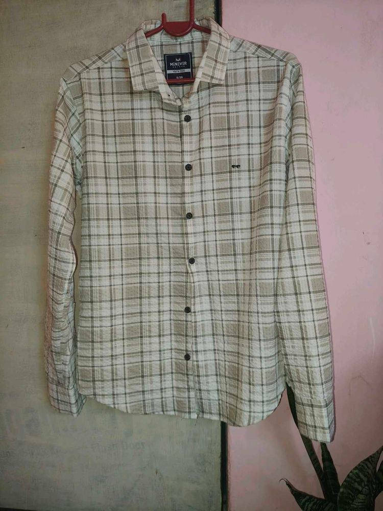 unisex Checked Long Sleeve Shirt