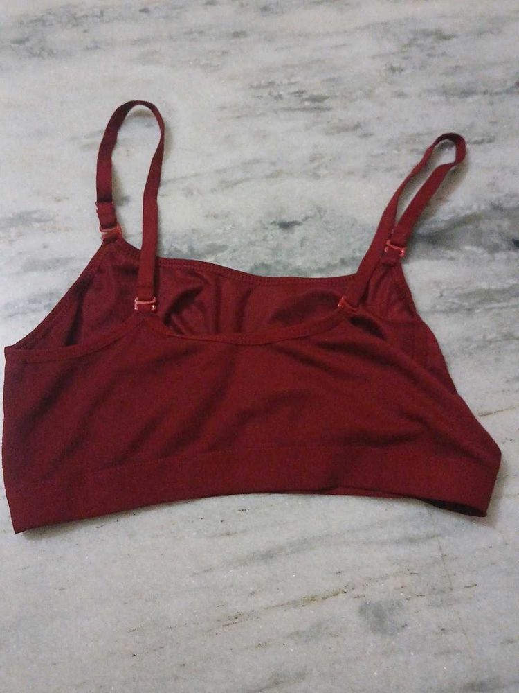 Comfortable Maroon Sports Bra