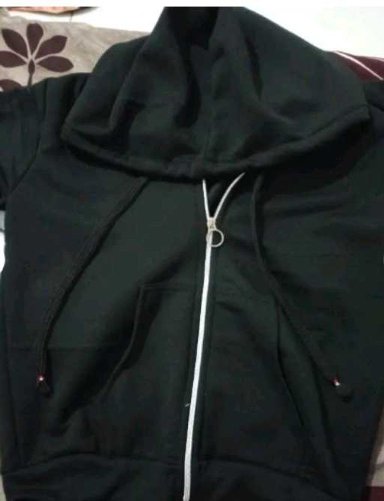 Black Zip-Up Hoodie