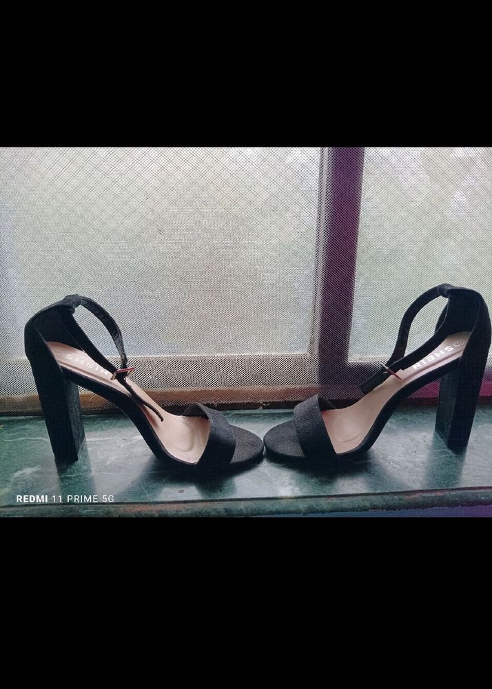 Shein Branded High Black Heels