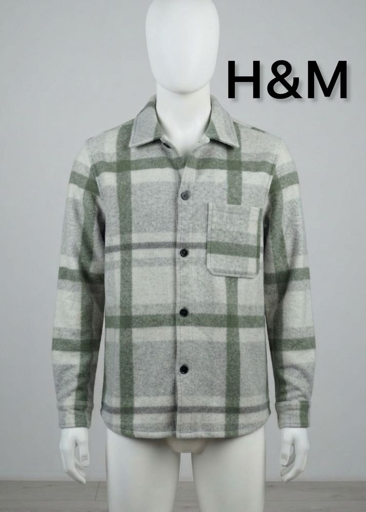 H&amp;M Plaid Shirt Jacket