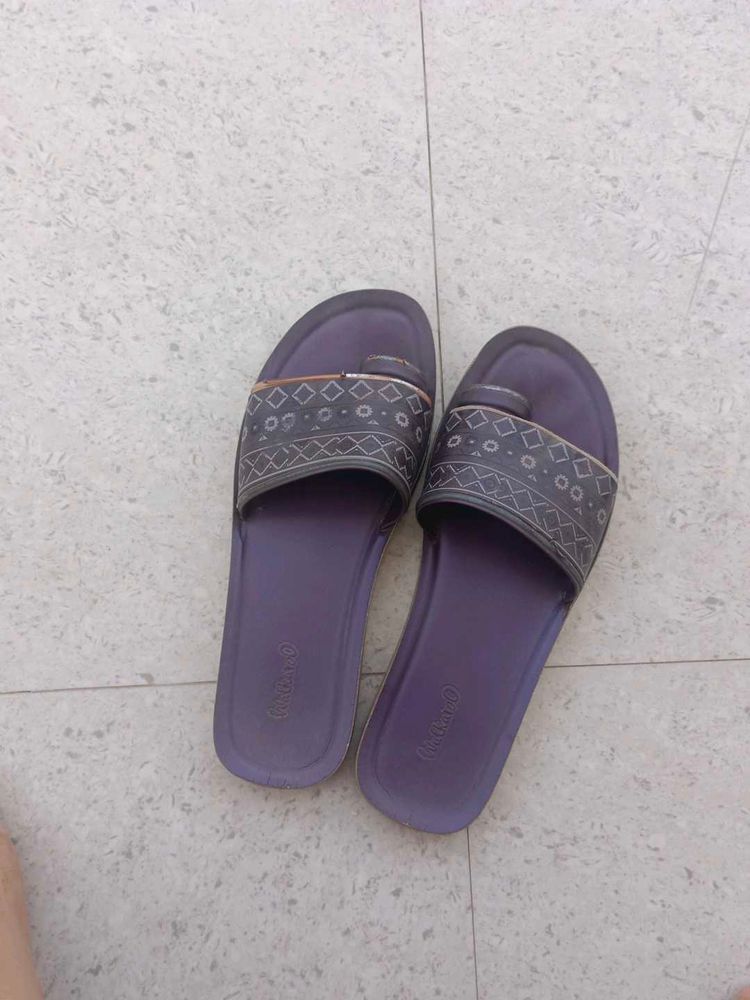 Stylish Purple Flat Sandals