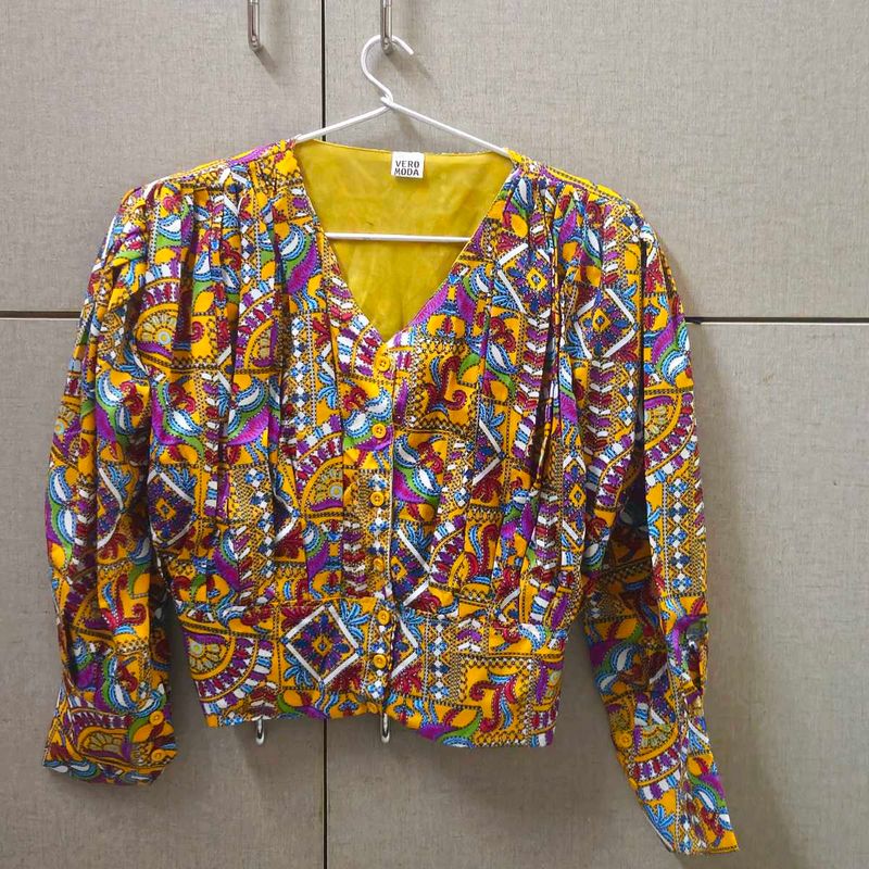 Vero Moda Vintage Style Print Top